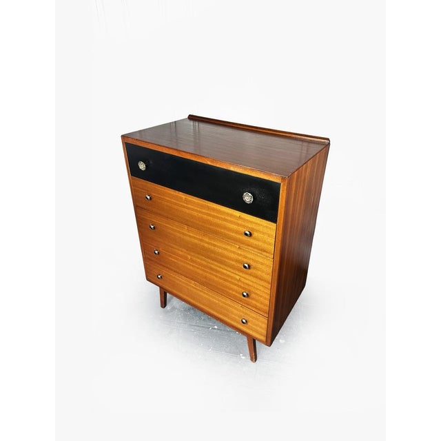 Vintage Tallboy Chest of Five from Lebus, 1950s For Sale - Image 13 of 17