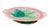 Antique Victorian Majolica Oval Pedestal Dish With Botanical & Greek Key Motif For Sale - Image 4 of 12