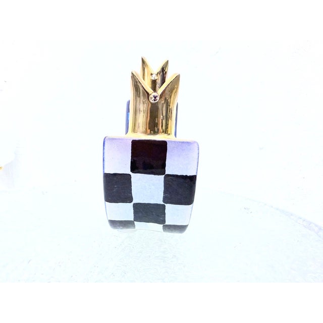 Danish Postmodern Studio Ceramic Candlestick by Jesper Packness, 1980s For Sale - Image 4 of 7