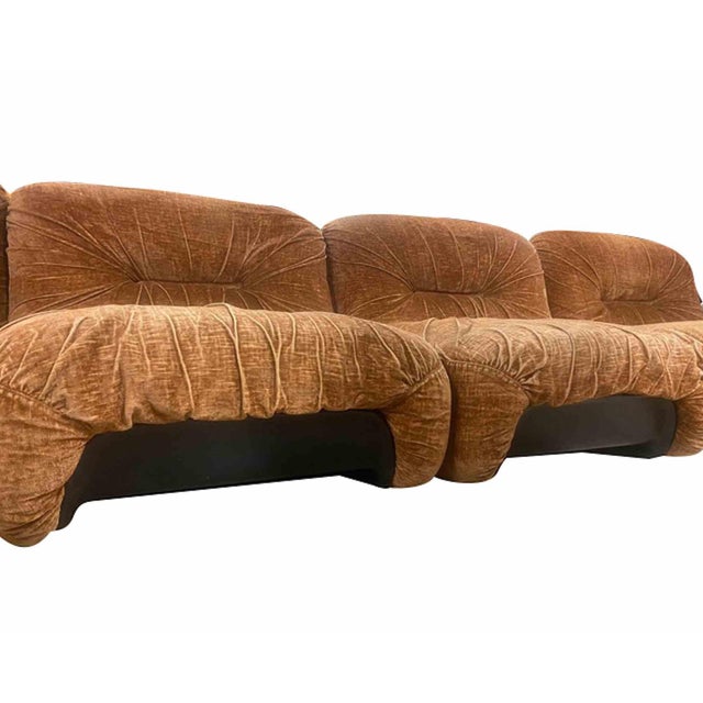Sofa Set "Malù is an original design item realized in 1960s by Diego Mattu for 1P. This very rare sofa consisting of 4...
