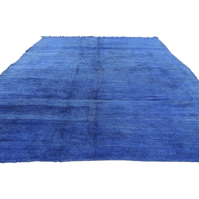 Contemporary Vintage Beni Mrirt Moroccan Rug, 06'01 X 10'09 For Sale - Image 3 of 10