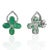 Not Yet Made - Made To Order 4.22 Ct Natural Pear Emerald & Diamond Floral Cluster Stud Earrings in 925 Silver, a Pair For Sale - Image 5 of 12