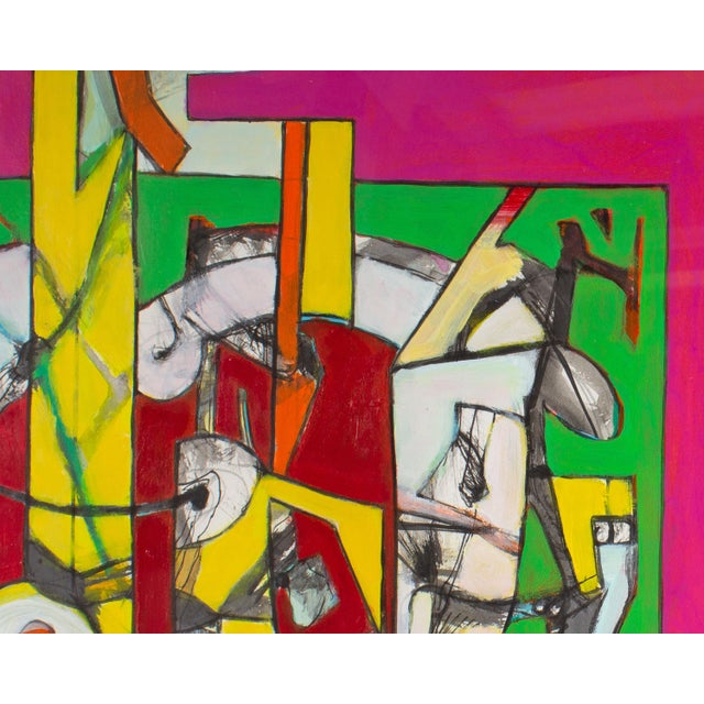 Abstract Mixed Media Painting by James L. Bruch For Sale In Indianapolis - Image 6 of 6