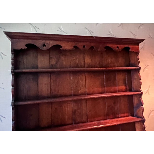 1940s 1940s Holland Company Welch Dresser W/Plate Rack in Distressed Oak For Sale - Image 5 of 16