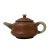 Chinese Zisha Clay Brown Jade Stone Handle Teapot Display Art For Sale - Image 11 of 11