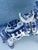 1980s Vintage Blue & White Ceramic Tang Dynasty War Horse For Sale - Image 5 of 12