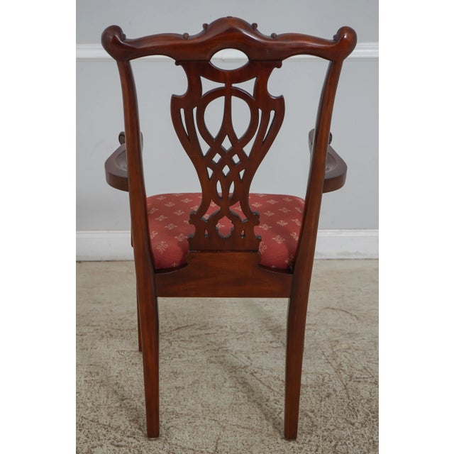 Bevan Funnell Ltd. Set of 10 Bevan Funnel Chippendale Mahogany Dining Room Chairs For Sale - Image 4 of 12