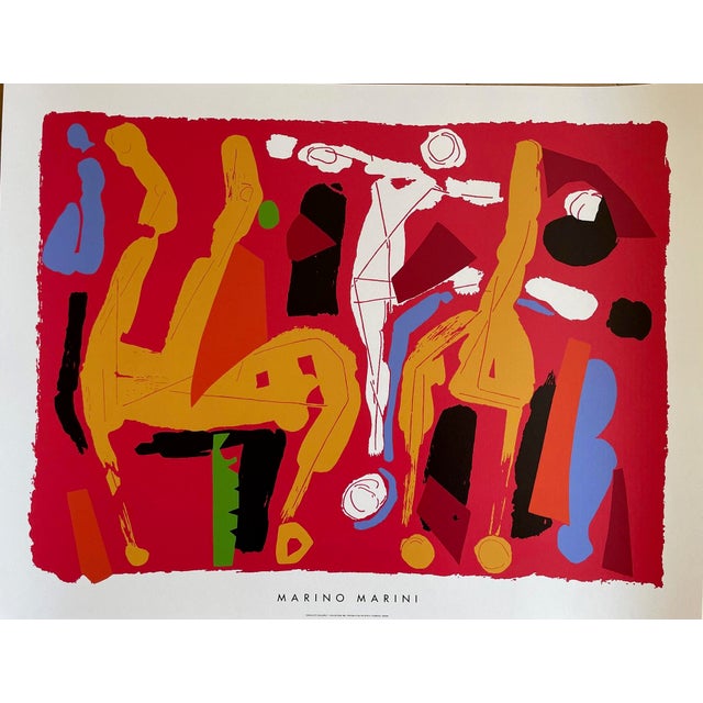Abstract Marino Marini (1901-1980), Chevaux Et Cavaliers v. 1972, Copyright by Siae, 1994, Printed in Italy For Sale - Image 3 of 9