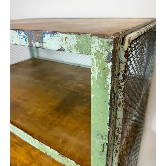 Green Industrial Green Shelf, 1960s For Sale - Image 8 of 18