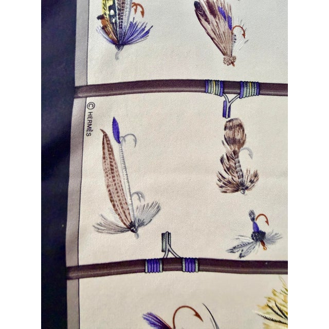 Hermès Flies 1988 Silk Scarf Designed by Latham Caty For Sale In New York - Image 6 of 11