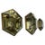 Vintage Hexagonal Facet Cut Glass and Brass Wall or Ceiling Lamps, 1960, Set of 3 For Sale - Image 16 of 16