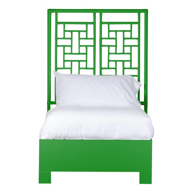 Ohana Platform Bed Twin, Bright Green For Sale