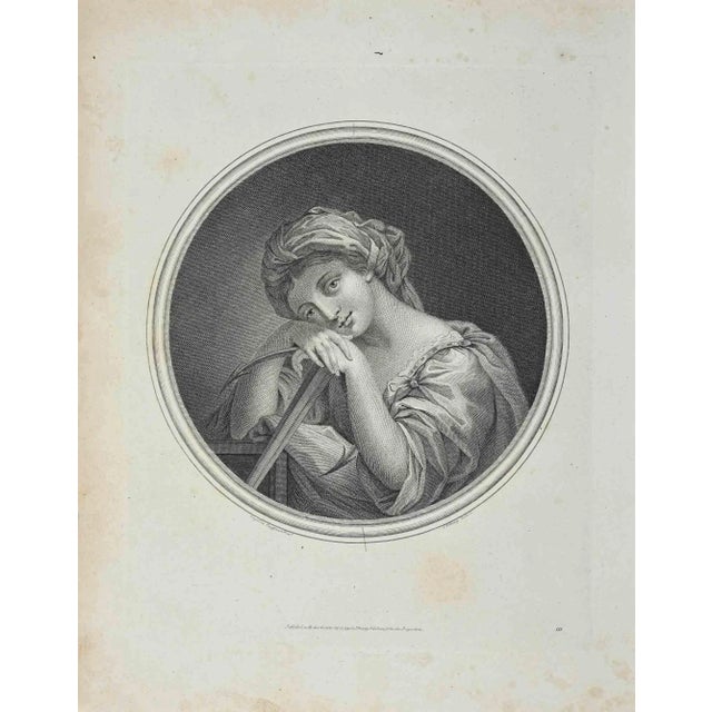 Portrait of Woman is an original artwork realized by Thomas Holloway (1748 - 1827). Original Etching from J.C. Lavater's...