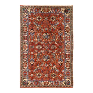 Pasargad DC Rust Mahal Design Hand Knotted Rug For Sale