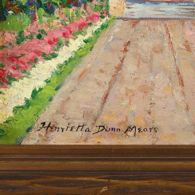Impressionist 1940’s Oil on Board Henrietta Dunn Mears First Church of Christ, Boston For Sale - Image 3 of 4