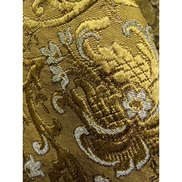 Embroidered Style Very Rare, Gold, Rich, Classy, Luxurious Fabric, Great for Upholstery, Drape and Bed Spread For Sale In Boston - Image 6 of 6