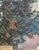 Soviet Era Christmas Tree Oil Painting, Ukrainian Artist, 1970s 46-36 For Sale - Image 6 of 6