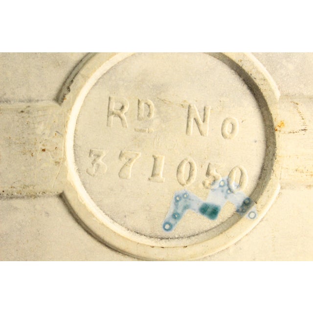 1901-02 English Art Nouveau Ceramic Majolica Glazed Tile Floral, Lilies For Sale - Image 9 of 12