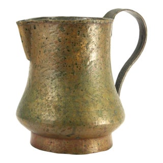19th C. Hand Hammered Copper Pitcher Jug, For Sale
