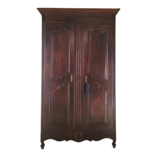 Large Louis XVI Style Walnut Armoire, France Circa 1840 For Sale