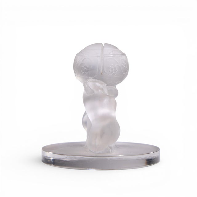 Early 20th Century René Lalique Deux Figurines Menu Holder For Sale - Image 5 of 8