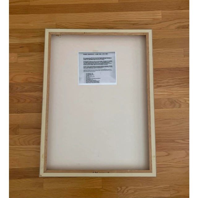 Tribal Vintage Abstract Figurative Gouache Painting on Paper by Randy Barcelo For Sale - Image 3 of 8