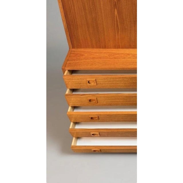 Danish Teak Wall Unit attributed to Sejling Skabe, 1970s For Sale - Image 4 of 8