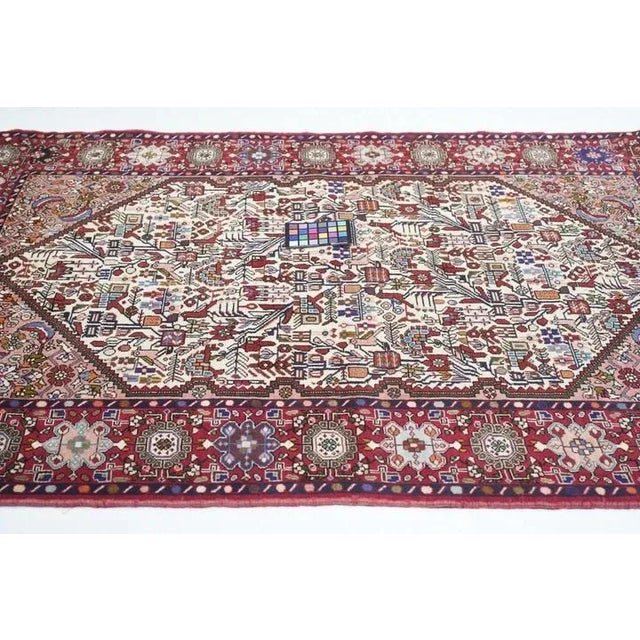Fine Persian Quashkai Rug 4'3'' X 6'5'' For Sale - Image 9 of 10