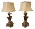 Antique Italian Wood Fragment Lamps - a Pair For Sale