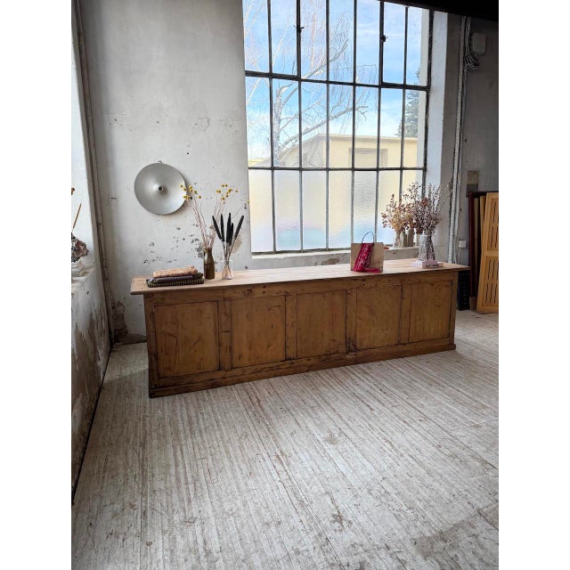 Pine Trade Counter, 1900s For Sale - Image 10 of 18