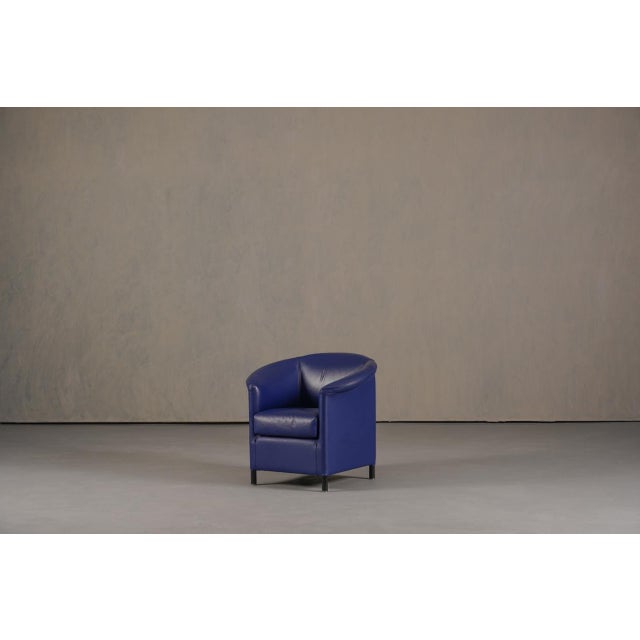 Blue Wittman Aura Armchair by Paolo Piva for Wittman, Austria, 1980s For Sale - Image 8 of 14