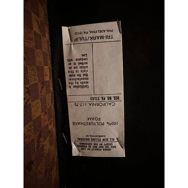 1980s Pink Checkered Chiclet Style Dining Chairs Set of Four For Sale - Image 12 of 12