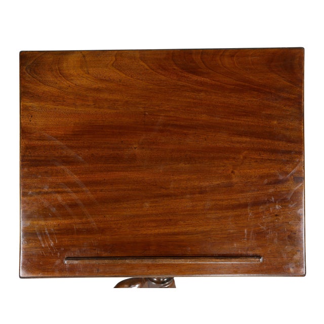 Traditional George III Mahogany Reading Stand For Sale - Image 3 of 9