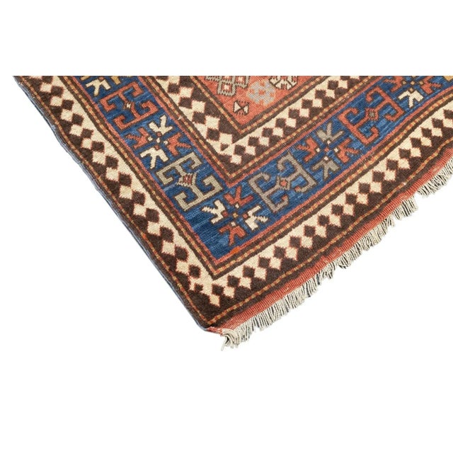 Antique Kazak Rug 5'5'' x 8'6'' For Sale In New York - Image 6 of 12