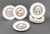 Set of 12 Wedgwood The Garden Club of America Porcelain Plates, with black and white transferware landscape design to the...