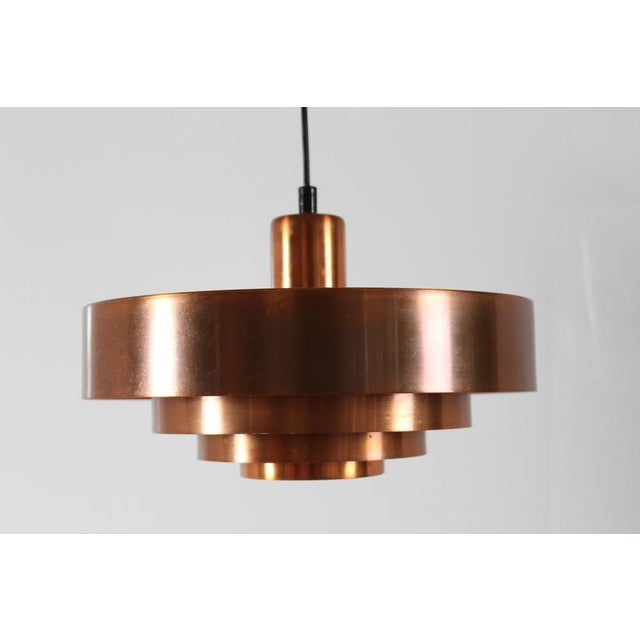 Vintage Danish Roulet Copper Pendant by Jo Hammerborg for Fog & Mørup, 1960s For Sale - Image 15 of 15