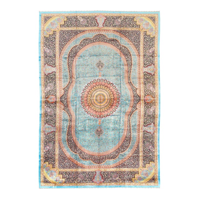 Pasargad DC Exquisite Design Paris Palace Fine Power Loom V.Silk Rug For Sale