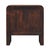 Smoked Oak and Mango Wood Curved Nightstand For Sale In Philadelphia - Image 6 of 8
