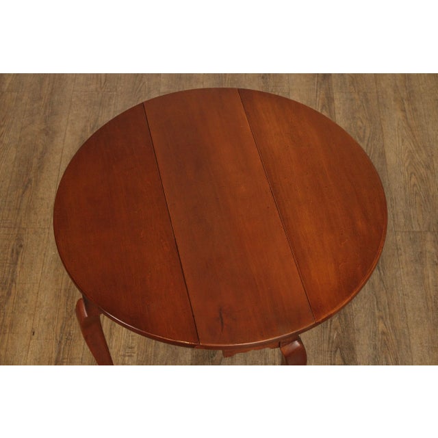 Chippendale Style Ball And Claw Drop Leaf Crescent Table For Sale - Image 4 of 12
