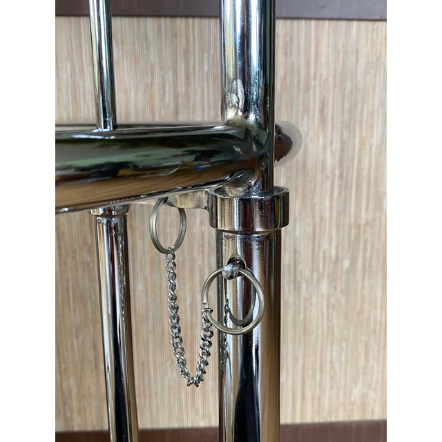 Vintage Eileen Gray E1027-Style Adjustable Chrome Side Table, Circa 1970s–1980s For Sale - Image 17 of 17