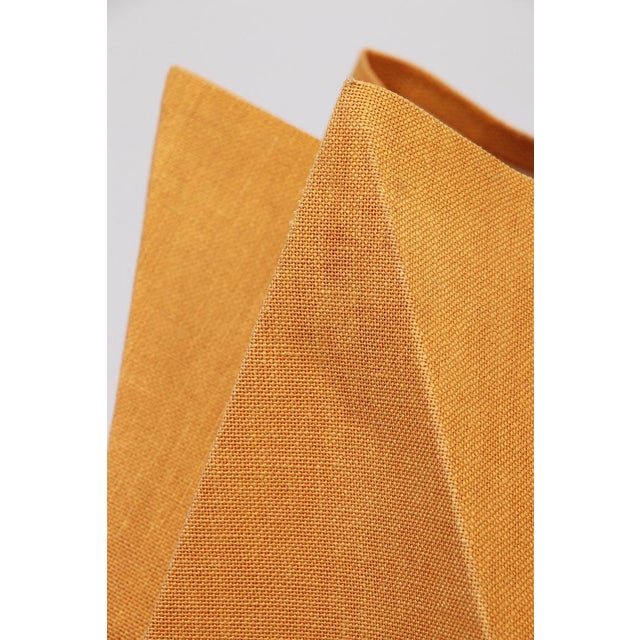 Orange Vintage Fabric Hanging Lamp, 1960s For Sale - Image 4 of 14