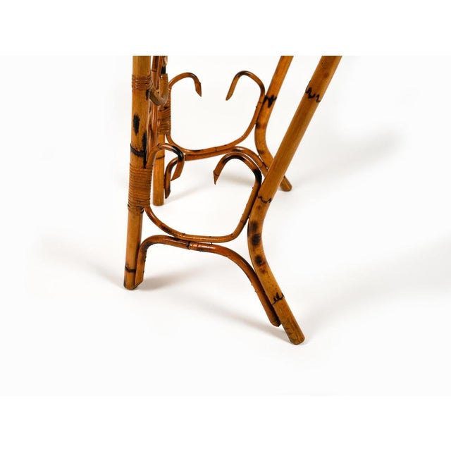 Mid-Century Rattan and Bamboo Console Table by Franco Albini, 1960s For Sale - Image 16 of 18