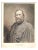 Celestino Turletti, Portrait of Giuseppe Garibaldi, Original Lithograph, 19th Century For Sale