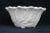 Mid-Century Modern Indiana Wild Rose White Milk Glass Candlestick Holder Bowl For Sale - Image 3 of 9
