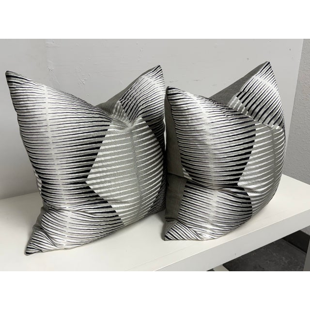 Design Plus Gallery presents an Eastern Accents Zac Decorative Pillows, Pair. These decorative pillows showcase an...