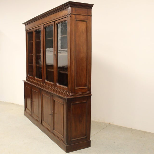 Antique Bookcase with Glass, 1800s For Sale - Image 4 of 14