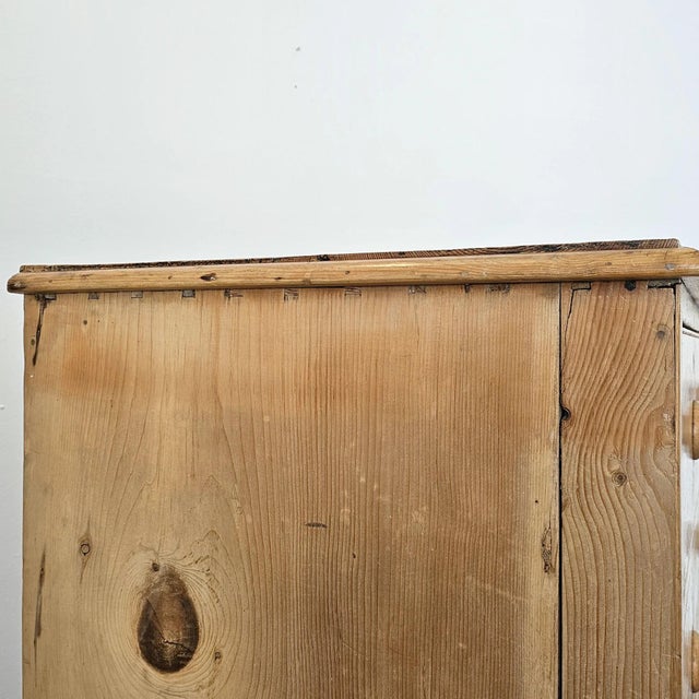 Antique English Bleached Pine Chest of Drawers (Dresser)- Circa 1870 For Sale - Image 14 of 16