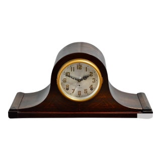 Mahogany Seth Thomas Clock Plymouth Tambour Mantel Mechanical Chime Run 30's For Sale