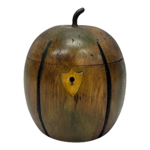 Mid 19th Century The Federalist Apple Tea Caddy