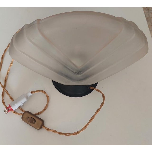 Metal Murano Glass Table Lamp from Mazzega, 1950s For Sale - Image 7 of 12